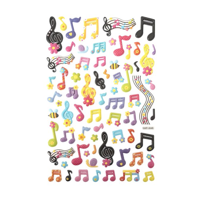 Music Puffy Stickers image number 1