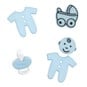 Trimits Baby Blue Craft Buttons 5 Pieces image number 1