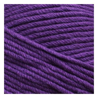 Knitcraft Purple Cotton Blend Plain DK Yarn 100g