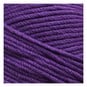 Knitcraft Purple Cotton Blend Plain DK Yarn 100g image number 2