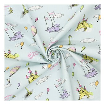 Dr Seuss Off and Away Cotton Fabric by the Metre