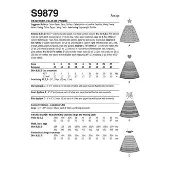 Simplicity Women's Costume  Sewing Pattern S9879 (R5 14-22)