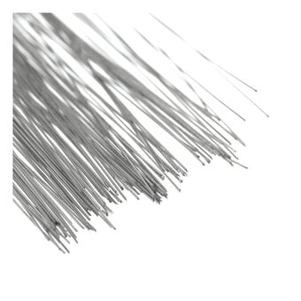 Silver Effect Floral Hobby Wire 15g