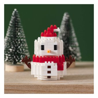 Snowman Building Blocks Set