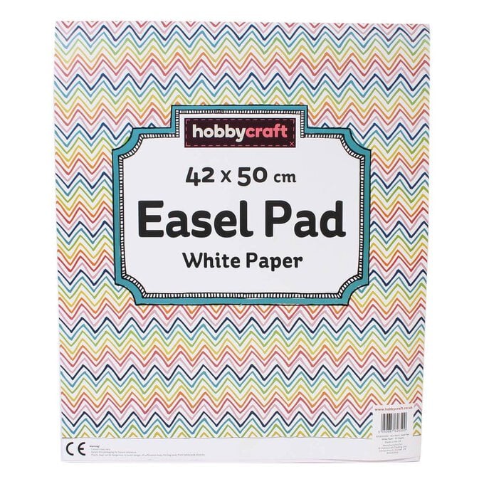 White Paper Easel Pad 42cm x 50cm 50 Sheets image number 1