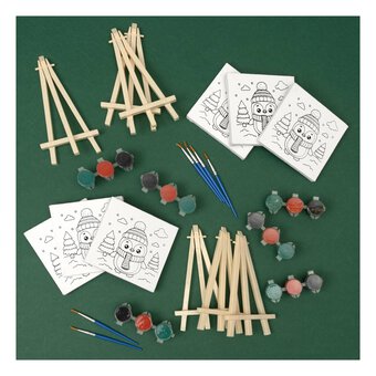 Paint Your Own Penguin Canvas Set 6 Pack 