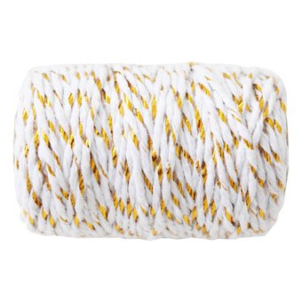 Gold and White Twine 27m