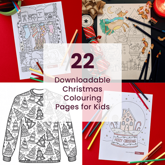 22 Downloadable Christmas Colouring Pages for Kids
