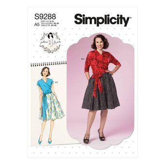 Simplicity Wrap Top and Skirt Sewing Pattern S9288 (14-22)