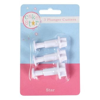 Cake Star Star Plunger Cutters 3 Pack image number 2