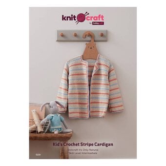 Knitcraft Kids’ Crochet Stripe Cardigan Digital Pattern 0218