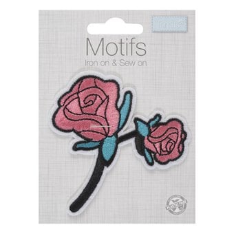 Trimits Pink Roses Iron-On Patch image number 2