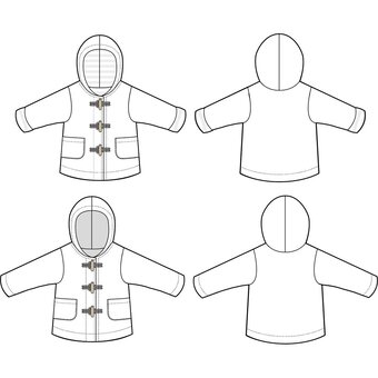 Poppy & Jazz Walnut Duffle Coat Sewing Pattern (1.5-6) | Hobbycraft