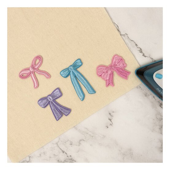 Bow Iron-On Patches 4 Pack image number 2