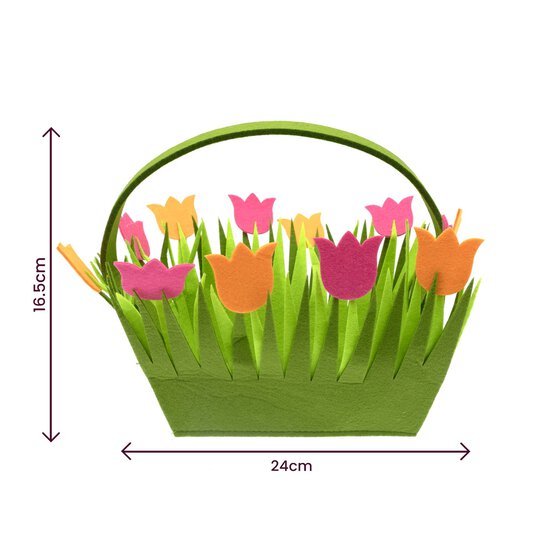 Tulip Felt Bucket  image number 4