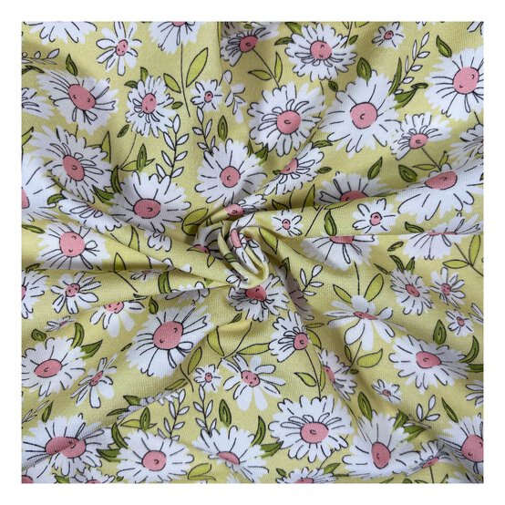 Daisy Dream Cotton Spandex Fabric by the Metre image number 1