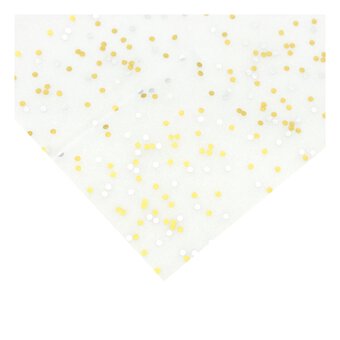Gold and Silver Spot Printed Tissue Paper 50cm x 70cm 6 Pack
