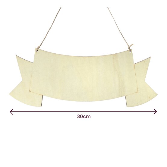 Hanging Wooden Sign 30cm x 12cm image number 4