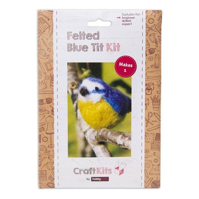 Felted Blue Tit Kit image number 1