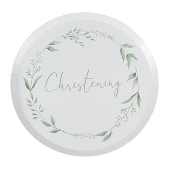 Ginger Ray Christening Wreath Plates 8 Pack image number 2