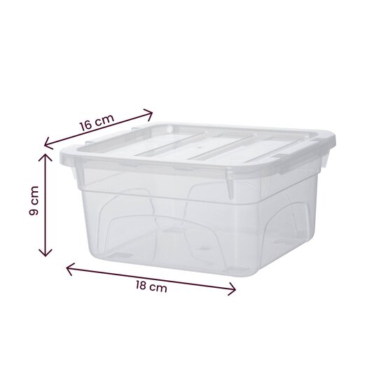 Whitefurze Mini Spacemaster 2 Litre Storage Box  image number 4