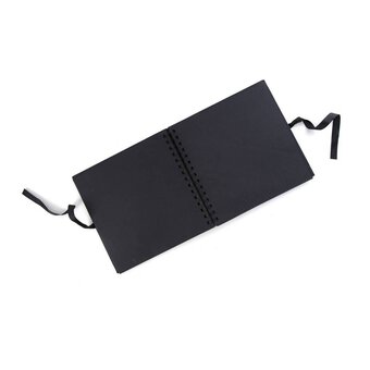Spiral Bound Black Scrapbook 8 x 8 Inches