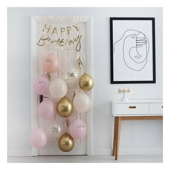 Ginger Ray Pink and Gold Balloon Door Kit