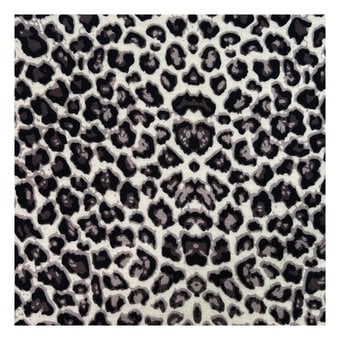 Grey Animal Print Fabric by the Metre image number 2