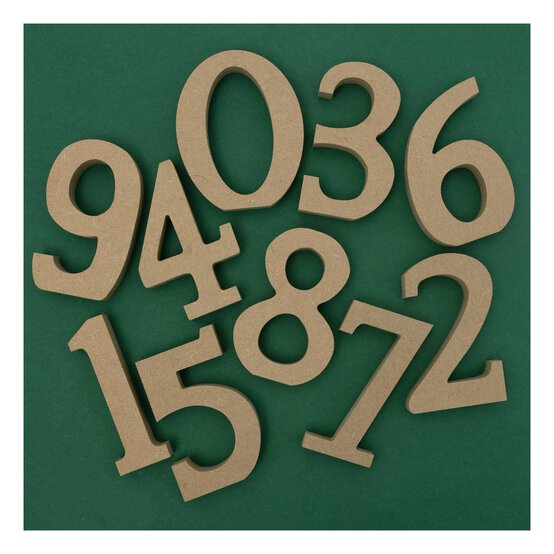 MDF Wooden Number 8 13cm image number 3