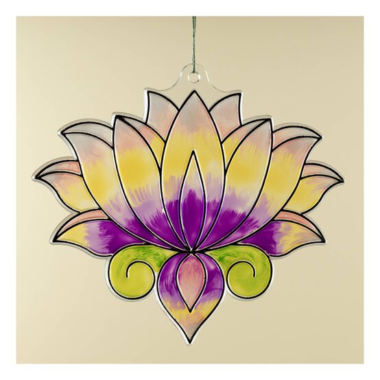 Lotus Plastic Suncatcher image number 3