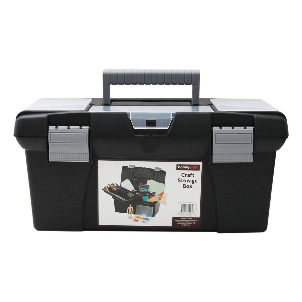 Black Universal Craft Box 39cm x 23cm x 17cm | Hobbycraft