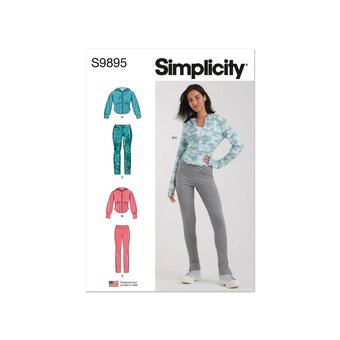 Simplicity Women's Jacket and Trousers Sewing Pattern S9895 (M1 10-18)