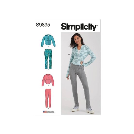 Simplicity Women's Jacket and Trousers Sewing Pattern S9895 (M1 10-18) image number 1