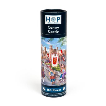 House of Puzzles Conwy Castle Jigsaw Puzzle Tube 150 Pieces