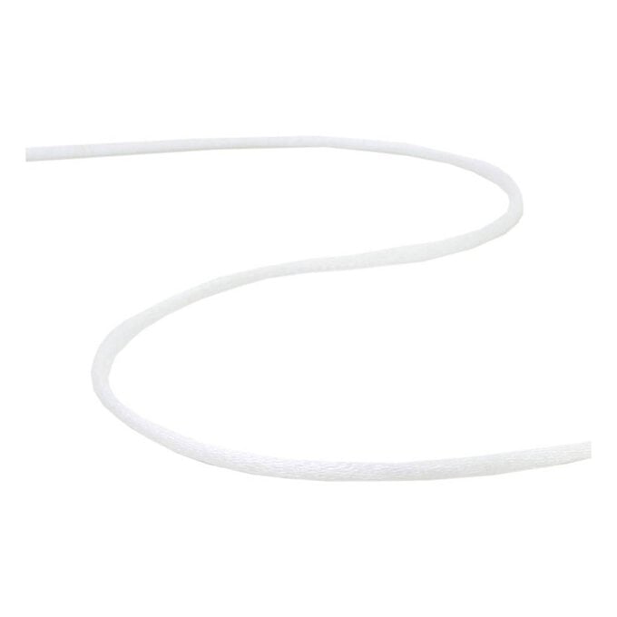 White Ribbon Knot Cord 2mm x 10m image number 1