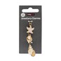 Gold Shell and Starfish Jewellery Charms 3 Pack  image number 1