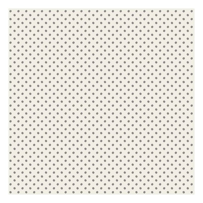 Grey Tiny Dots Cotton Fabric by the Metre image number 1