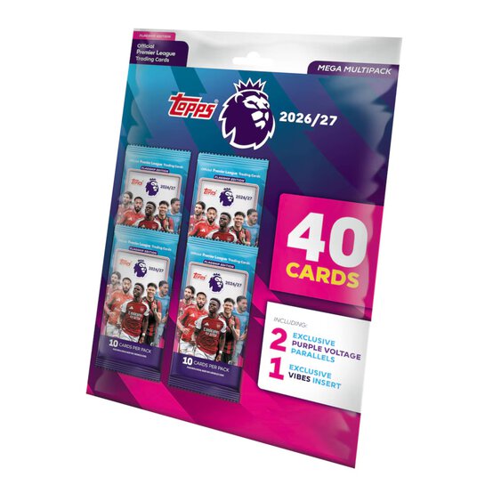 Topps Premier League 2026/2027 Trading Cards Mega Multipack  image number 1