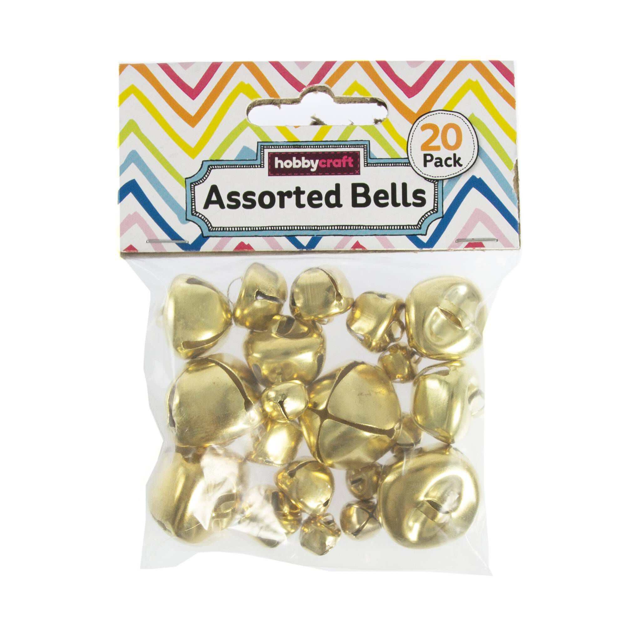 Gold Jingle Bells 20 Pack Hobbycraft