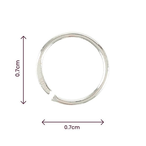 Beads Unlimited Silver Plated Jump Rings 7mm 15 Pack image number 3