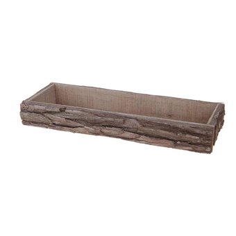 Wooden Bark Tray 39cm x 15cm x 5cm