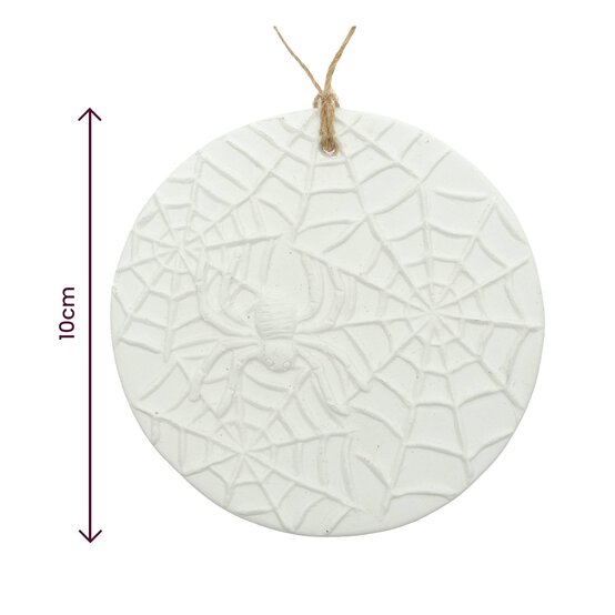 Hanging Ceramic Spider&rsquo;s Web Decoration 9cm image number 5