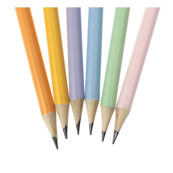 Pastel HB Pencils 6 Pack  image number 3