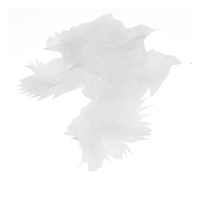 White Marabou Feathers 3g image number 1