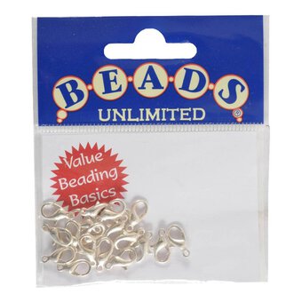 Beads Unlimited Silver Plated Trigger Clasp 10mm 15 Pack