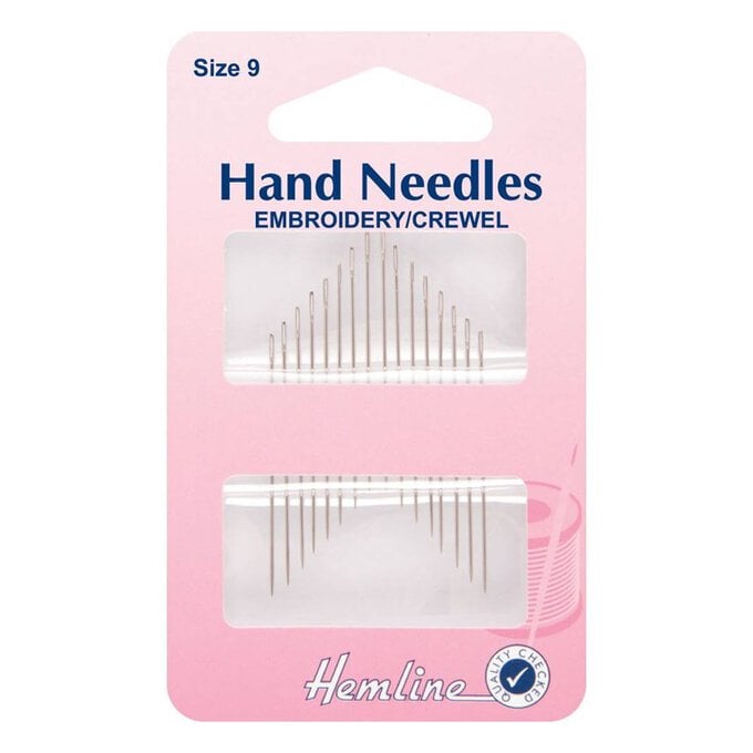 Hemline Size 9 Embroidery Crewel Needles 16 Pack image number 1