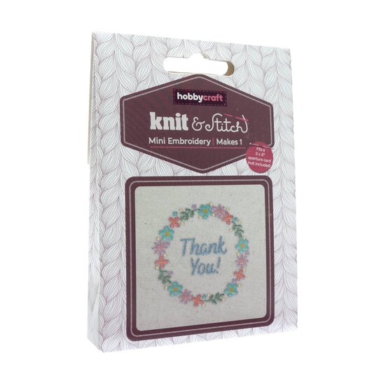 Mini Thank You Embroidery Kit image number 1