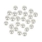 White Glass Pearl Beads 8mm 25 Pack image number 1