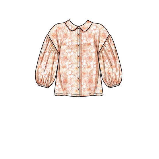 Simplicity Women&rsquo;s Button Down Top Sewing Pattern S9646 (18-26) image number 5
