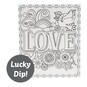 Love Colour-In Canvas Assortment image number 1